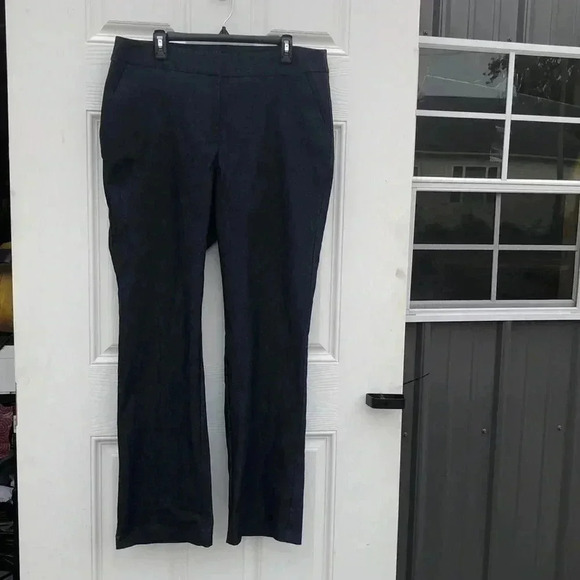 Ashley Stewart slacks dark‎ blue heathered look plus size 18 - Picture 1 of 12